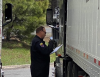CVETF personnel conducting commercial vehicle inspections
