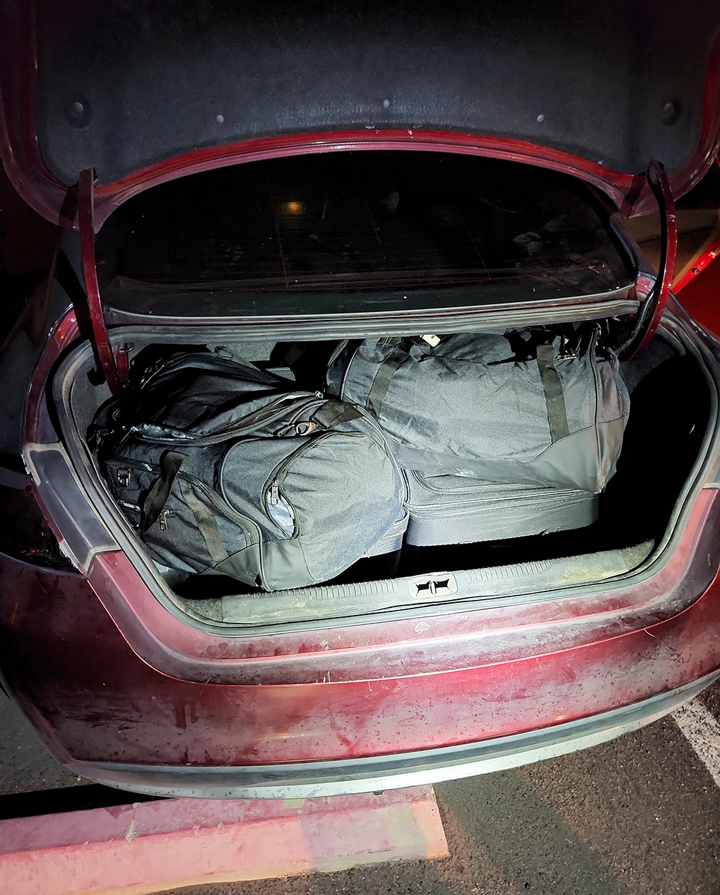Trunk of suspect vehicle