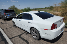 Suspect vehicle beside highway