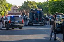 Arizona Vehicle Theft Task Force members on the scene of an investigation related to Operation Escalading Switch on Tuesday, June 17, 2025.