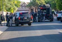 Arizona Vehicle Theft Task Force members on the scene of an investigation related to Operation Escalading Switch on Tuesday, June 17, 2025.