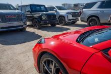 Vehicles seized by the Arizona Vehicle Theft Task Force as part of Operation Escalading Switch.