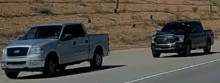A screen capture of the suspect vehicle (R) and the victim vehicle (L) on SR 303