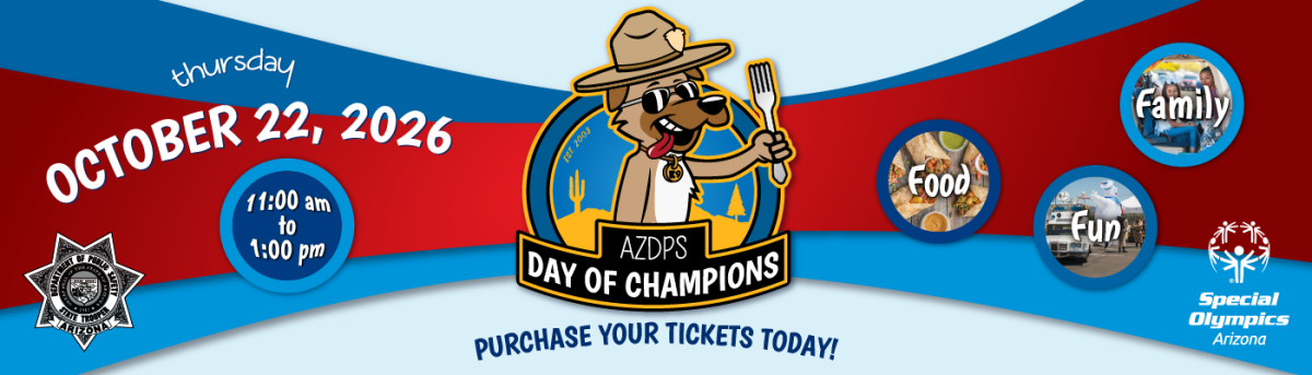 azdps day of champions, buy tickets now! azdps.gov/champions