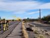 Crash scene on highway 