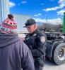 ADOT Officer During an Inspection