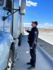 AZDPS Trooper During an Inspection