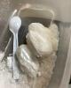 Photo of crystal methamphetamine seized by detectives