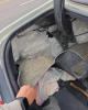 Packages of methamphetamine concealed in a car