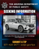 Image: AZDPS Seeking information on a Mercedes GLC with front-end damage.